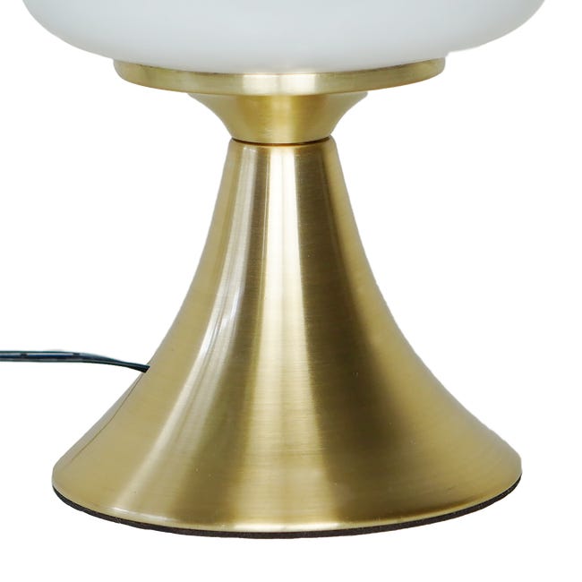 Leroymerlin Lampada da tavolo LED glamour Kinoko touch ottone luce calda 450 LUMEN INSPIRE Convenienza