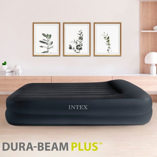 Leroymerlin Intex 64124ND - Materasso Dura-Beam Pillow Rest Raised Autogonfiante 152x203x42 cm In Vendita