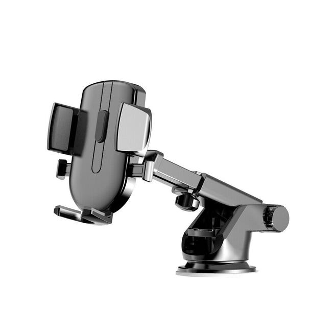 Leroymerlin Porta Cellulare Auto Ventosa Cruscotto Universale – Supporto Smartphone Macchina - Nero