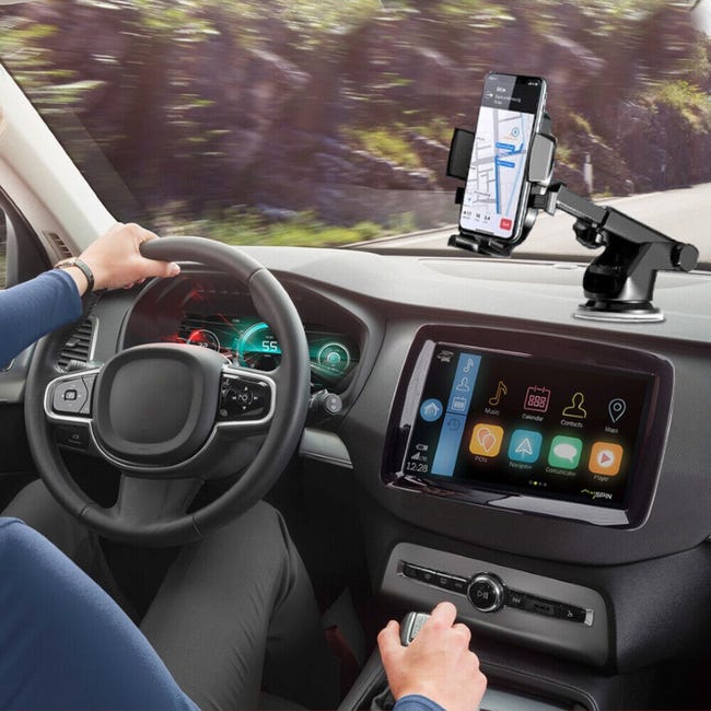 Leroymerlin Porta Cellulare Auto Ventosa Cruscotto Universale – Supporto Smartphone Macchina - Nero Saldi Di Fabbrica