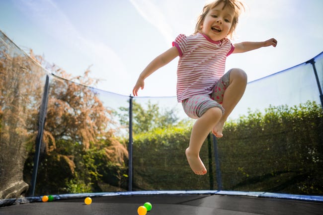 Leroymerlin Balzo Trampolino Tappeto diametro 305 Elastico con Rete di Sicurezza 8 Pali Imbottiti Scaletta e Rivestimento sui Bordi Ideale per Giardino Vendite Flash