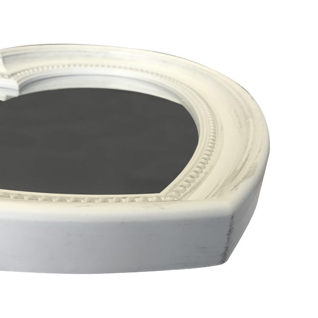 Leroymerlin Specchio cuore in pvc bianco 40 x 45 cm Pezzi Unici
