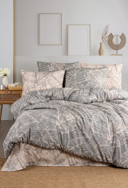 Leroymerlin Set letto BOTANIK 260 x 240 cm - Grigio Nuova