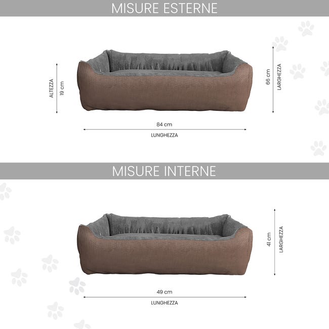 Leroymerlin CUCCIA LOVE SOGNI E CAPRICCI PETS 84x66 cm TORTORA Moda