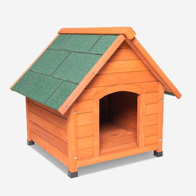 Leroymerlin Cuccia cani in legno casetta da esterno taglia media 85x101x85 Linus