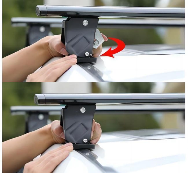 Leroymerlin Rebeca Shop® Barre Da Tetto Portapacchi Universali Con Serratura Antifurto Nero Adatte Per Auto Con Tetto Liscio Senza Barre Longitudinali 130cm Spedizione Gratuita