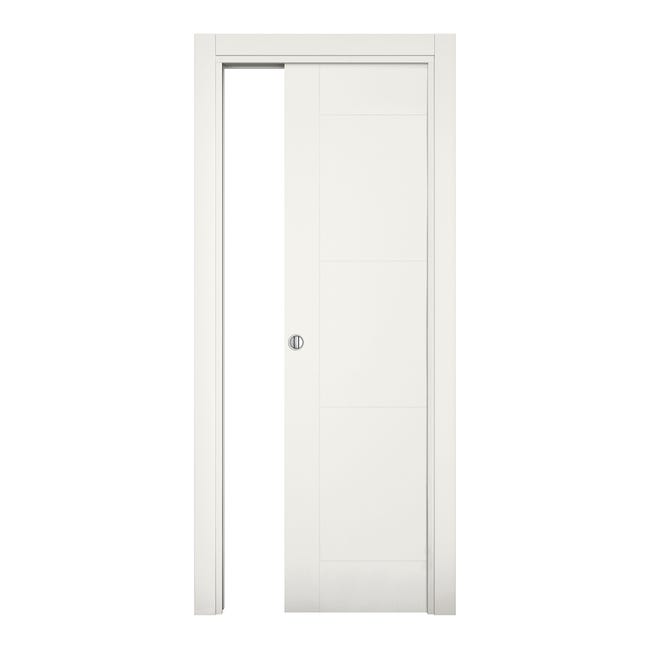 Leroymerlin Porta tamburata scorrevole Mood bianco L 80 x H 210 cm reversibile Sottocosto