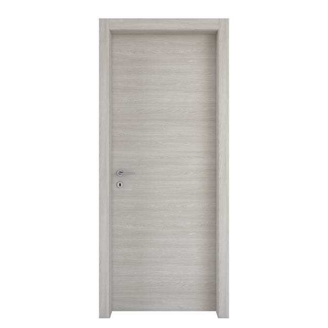 Leroymerlin Porta battente Cambridge rovere grigio L 70 x H 210 cm reversibile Novità