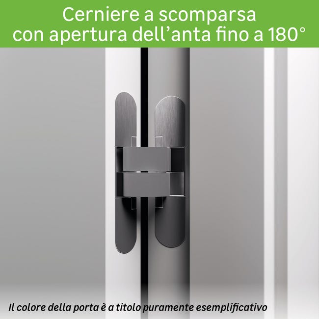 Leroymerlin Porta tamburata battente Glass vetrata bianco L 80 x H 210 cm sinistra Outlet