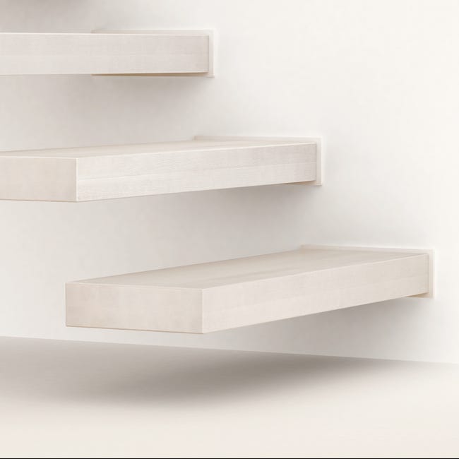 Leroymerlin Gradino Wall in legno bianco L 900 mm H 300 mm Saldi