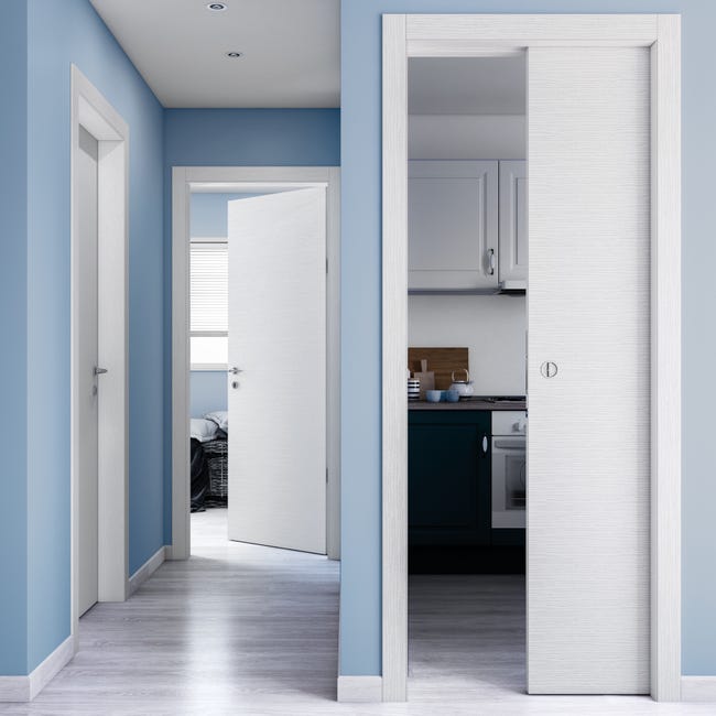 Leroymerlin Porta battente Kent bianco L 70 x H 210 cm reversibile Vendite Flash
