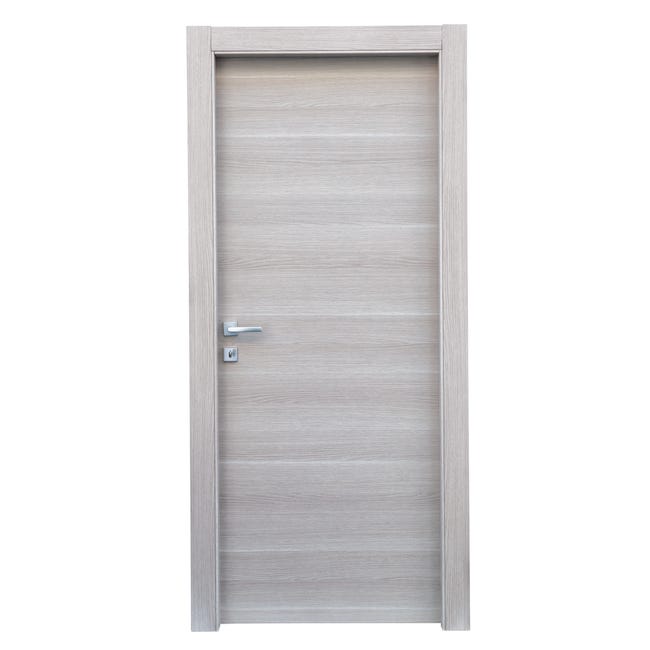 Leroymerlin Porta battente Corn rovere grigio L 90 x H 210 cm reversibile Vendite stagionali