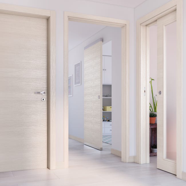 Leroymerlin Porta tamburata battente Lucad grano L 70 x H 210 cm reversibile Moda