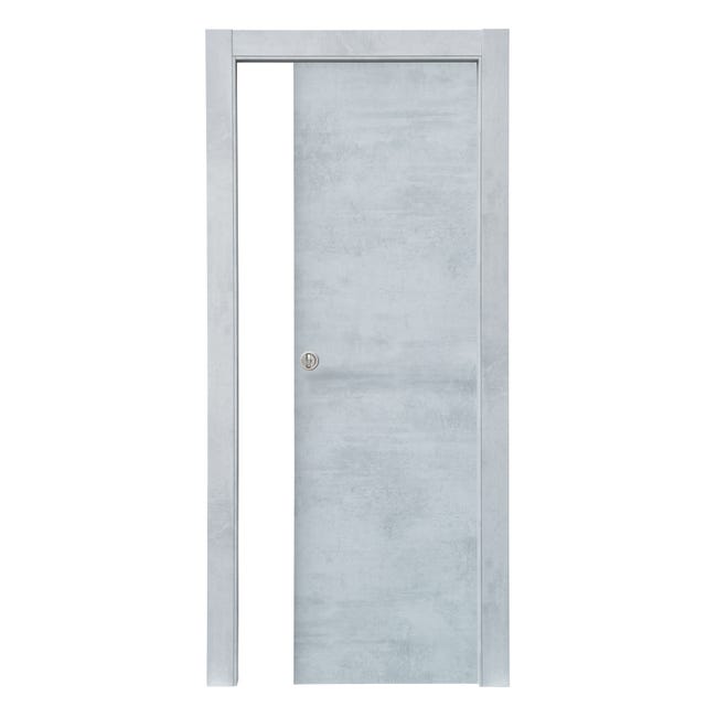 Leroymerlin Porta scorrevole Cemento cemento grigio L 70 x H 210 cm reversibile 2025