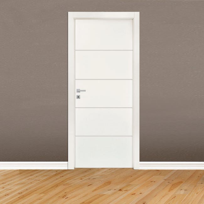 Leroymerlin Porta battente Fourlines bianco L 80 x H 210 cm reversibile Promozione