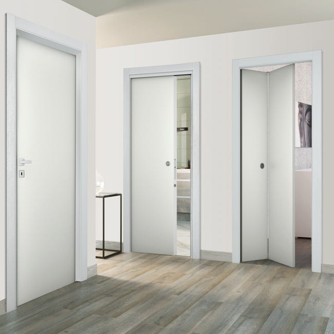 Leroymerlin Porta tamburata battente Bath bianco L 80 x H 210 cm reversibile Qualità Garantita