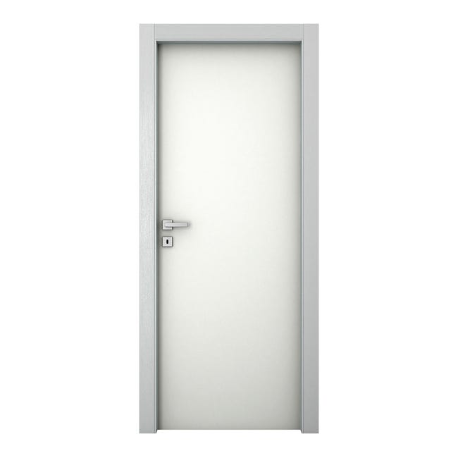 Leroymerlin Porta tamburata battente Bath bianco L 80 x H 210 cm reversibile Qualità Garantita