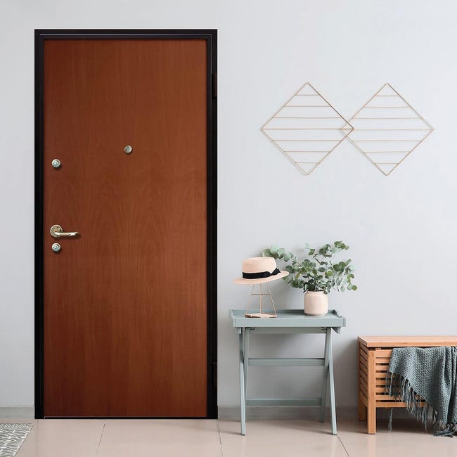 Leroymerlin Porta blindata MASTER Hanger L 85 x H 200 cm noce apertura sinistra Acquista Ora