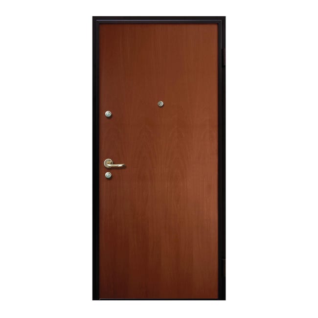 Leroymerlin Porta blindata MASTER Hanger L 85 x H 200 cm noce apertura sinistra Acquista Ora