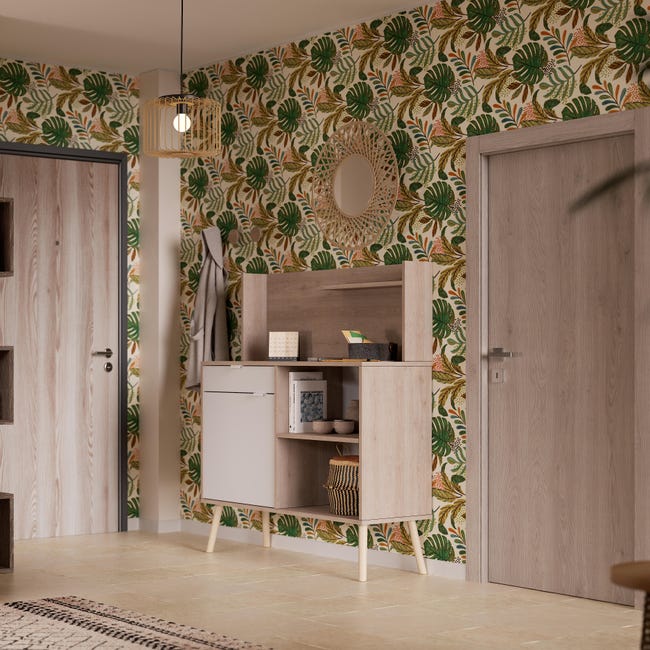 Leroymerlin Pannello per porta blindata coordinato porta Plank rivestito laminato rovere naturale L 90 x H 210 cm Sp 3 mm Promozione Limitata