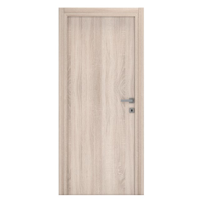 Leroymerlin Porta battente Brush rovere L 80 x H 210 cm reversibile Presa