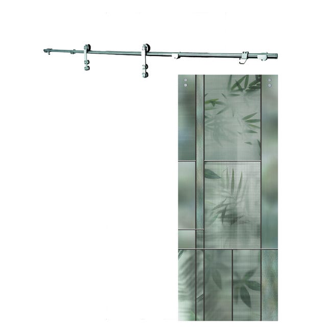Leroymerlin Porta scorrevole Heaven in cristallo L 88 x H 215 cm con binario Lux Offerte