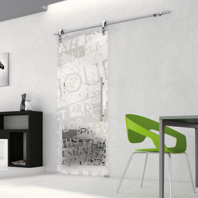 Leroymerlin Sistema scorrevole Lux grigio per anta in vetro L 2 m Hotsell