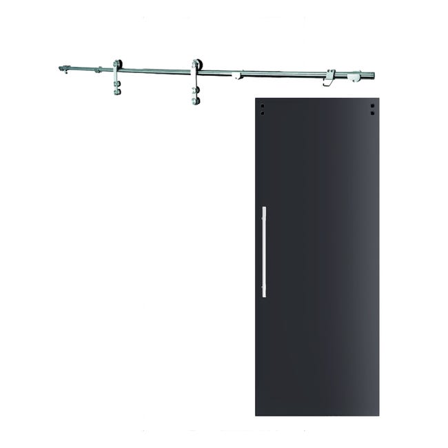 Leroymerlin Sistema scorrevole Lux grigio per anta in vetro L 2 m Hotsell