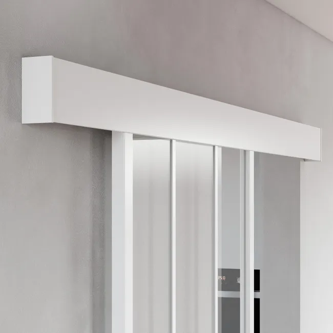 Leroymerlin Sistema scorrevole Atelier bianco per anta in legno e metallo L 1 86 m