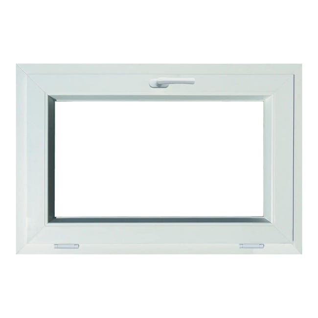 Leroymerlin Finestra in PVC bianco L 90 x H 60 cm 1 anta ribaltabile
