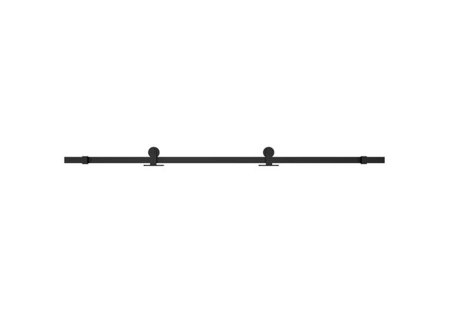 Leroymerlin Porta scorrevole 3V trasparente in alluminio L 96 x H 215 cm con binario Industrial Sottocosto
