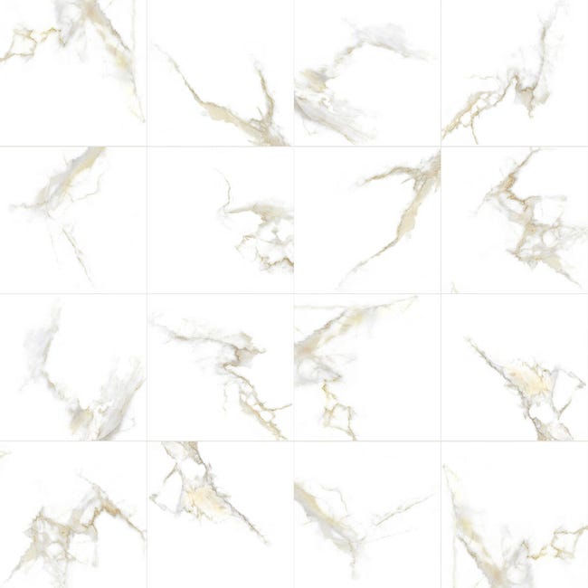 Leroymerlin Piastrella da pavimento e rivestimento interno rettificato Fantastica in gres porcellanato oro 60 x 60cm Sp. 9 mm traffico medio forte (pei 3/5) R9 In Vendita