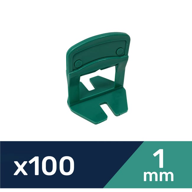 Leroymerlin Sistema livellante per piastrelle a Dritto Sp 1 mm. Confezione da 100 pezzi