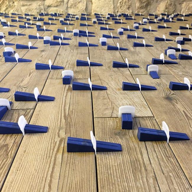 Leroymerlin Sistema livellante per piastrelle a Dritto Sp 1 mm. Confezione da 100 pezzi Saldi Di Fabbrica