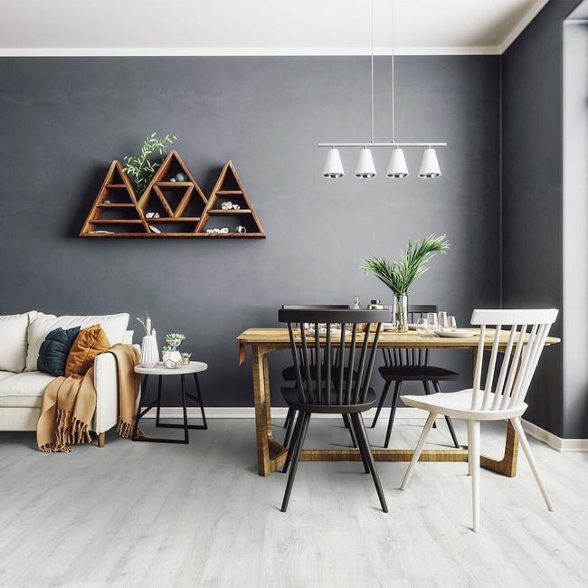 Leroymerlin Pavimento SPC in spc flottante clic passaggio molto intenso Cervinia rovere sbiancato Sp 5.7 mm GERFLOR 2025