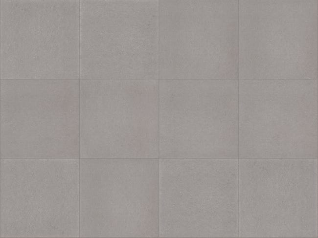 Leroymerlin Piastrella da pavimento esterno Spazio in gres porcellanato opaco grigio 34 x 34cm Sp. 7.4 mm traffico intenso (pei 4/5) R11 Italia