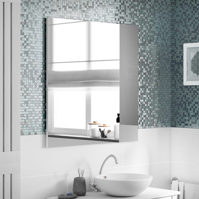 Leroymerlin Mosaico in vetro Ice Mirror argento L 29.7 x L 29.7cm x Sp. 4 mm Acquista Ora