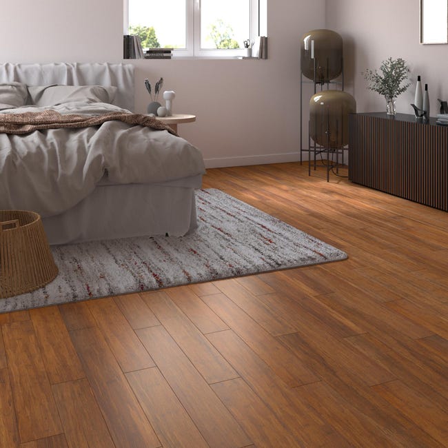Leroymerlin Parquet massello in bambù marrone Family verniciato Anza
