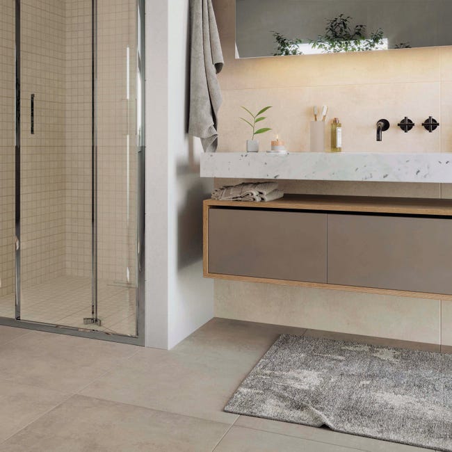 Leroymerlin Mosaico in gres porcellanato Draft Light bianco L 30 x L 30cm x Sp. 8 mm 10 pezzi