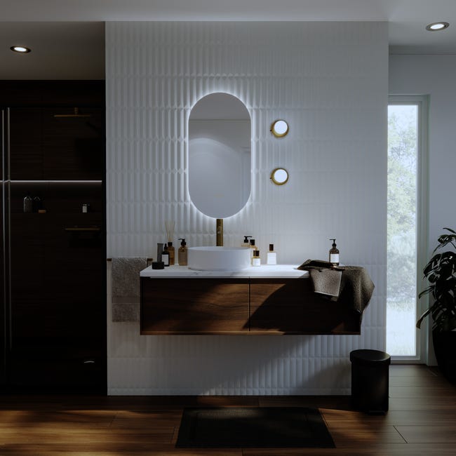 Leroymerlin Mosaico in ceramica BUMP bianco L 31.5 x L 20cm x Sp. 0.0 mm Offerta Pasqua