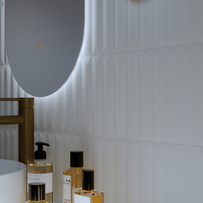Leroymerlin Mosaico in ceramica BUMP bianco L 31.5 x L 20cm x Sp. 0.0 mm Offerta Pasqua