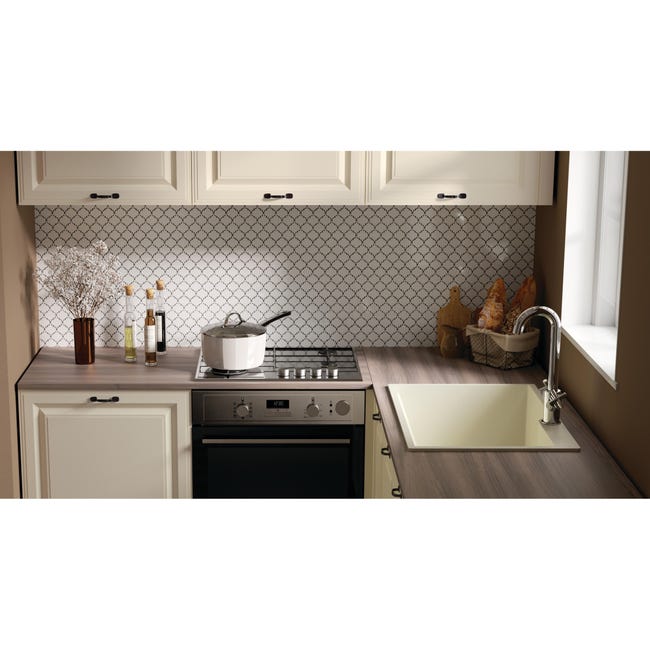 Leroymerlin Mosaico in ceramica Antik Lantern bianco L 24.1 x L 24.1cm x Sp. 6 mm Outlet