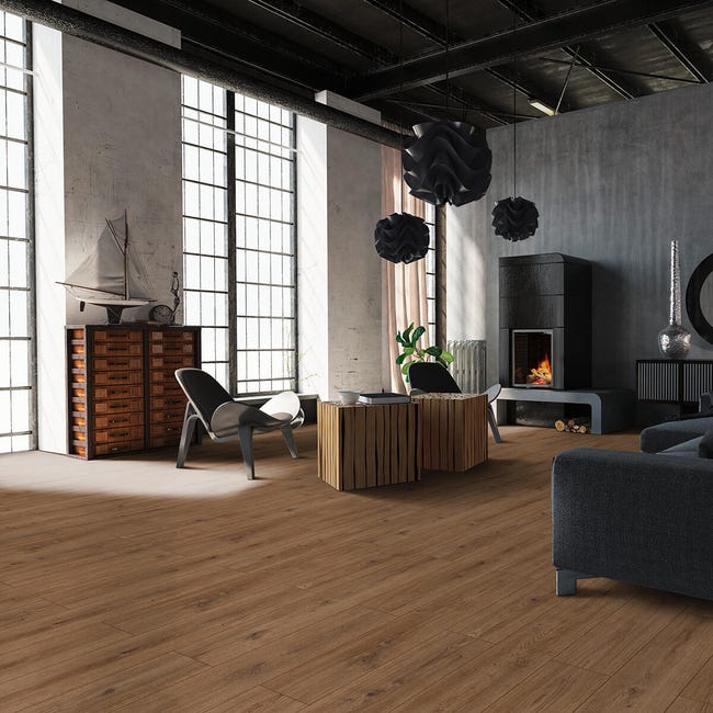 Leroymerlin Pavimento laminato ARTENS Waterwood marrone resistente all'acqua Sp 7mm Hotsell