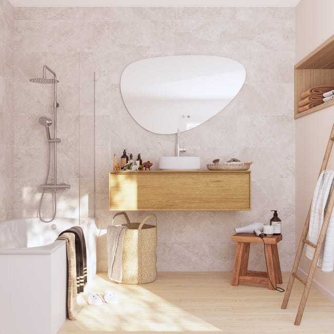 Leroymerlin Pavimento laminato ARTENS DESIGN Kenmare beige resistente all'acqua Sp 8mm
