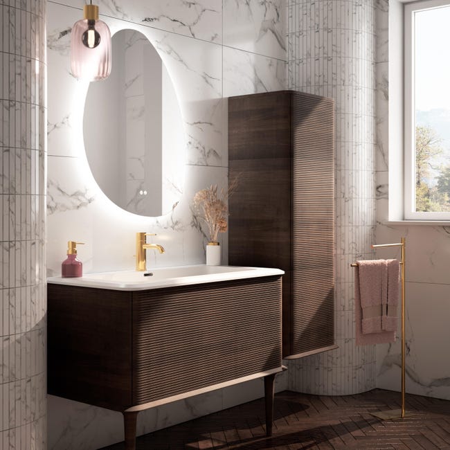 Leroymerlin Piastrella da pavimento e rivestimento interno ed esterno rettificato Silk Marble in gres porcellanato satinato grigio 120 x 60cm Sp. 9.2 mm traffico molto intenso (pei 5/5) Moda