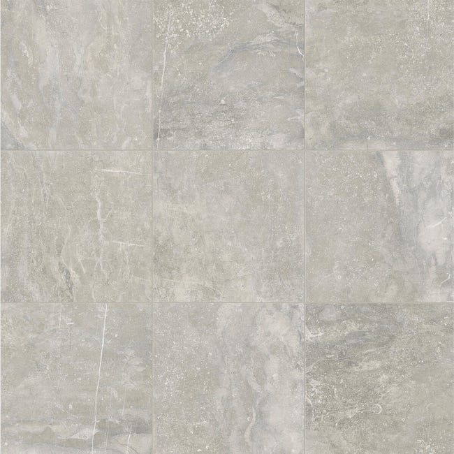 Leroymerlin Piastrella da pavimento e rivestimento interno ed esterno rettificato PATH in gres porcellanato opaco grigio 60 x 60cm Sp. 9.2 mm traffico molto intenso (pei 5/5) R10 2025