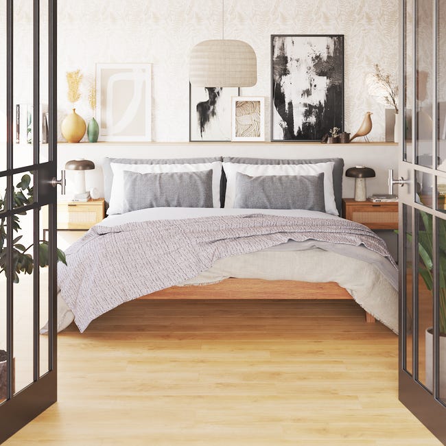 Leroymerlin Pavimento laminato ARTENS DESIGN Dunmore marrone resistente all'acqua Sp 8mm Italia