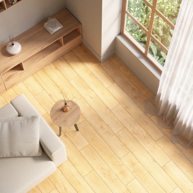 Leroymerlin Pavimento laminato ARTENS DESIGN Dunmore marrone resistente all'acqua Sp 8mm Italia