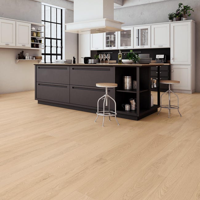 Leroymerlin Pavimento laminato ARTENS Grandis Light Natural XL rovere chiaro resistente all'acqua Sp 10mm Qualità