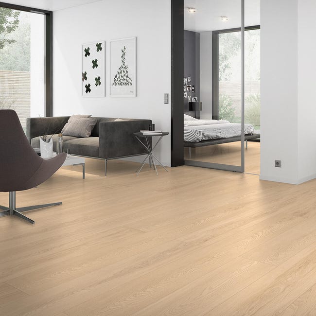Leroymerlin Pavimento laminato ARTENS Grandis Light Natural XL rovere chiaro resistente all'acqua Sp 10mm Qualità